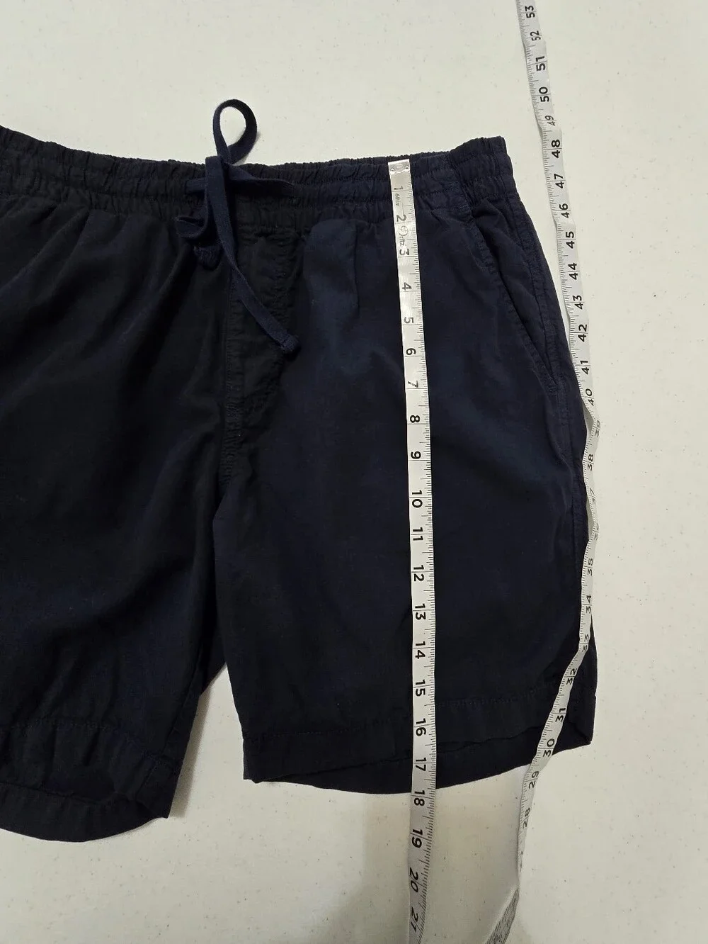 Faherty Navy Drawstring Shorts Men's Medium Casual Beach